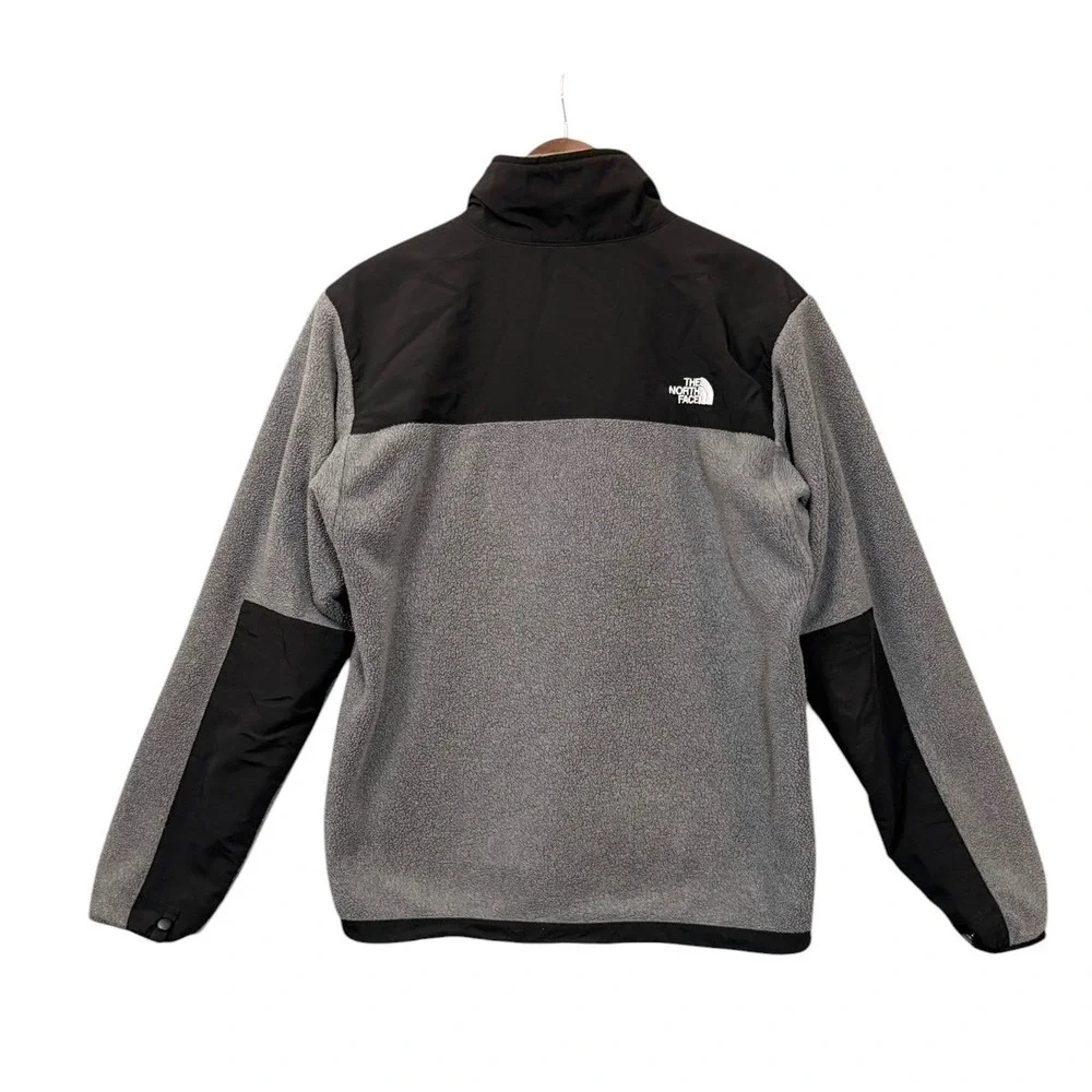 The North Face Mens Denali 2 Jacket M Black Gray Polartec Fleece Zip Up Gorpcore